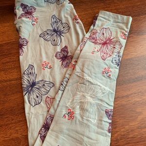 LulaRoe butterfly OS leggings